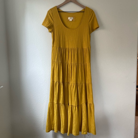 Maeve | Dresses | Maeve Petite Golden Yellow Maxi Dress With Pockets ...